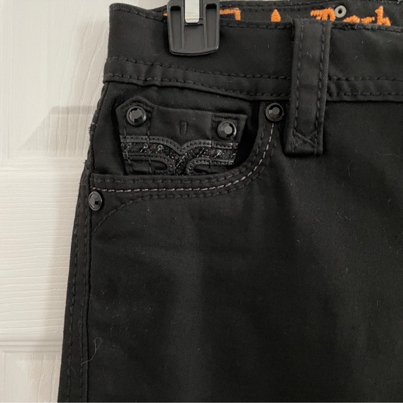 Rock Revival Women's straight Black Jeans 25 - Picture 3 of 13